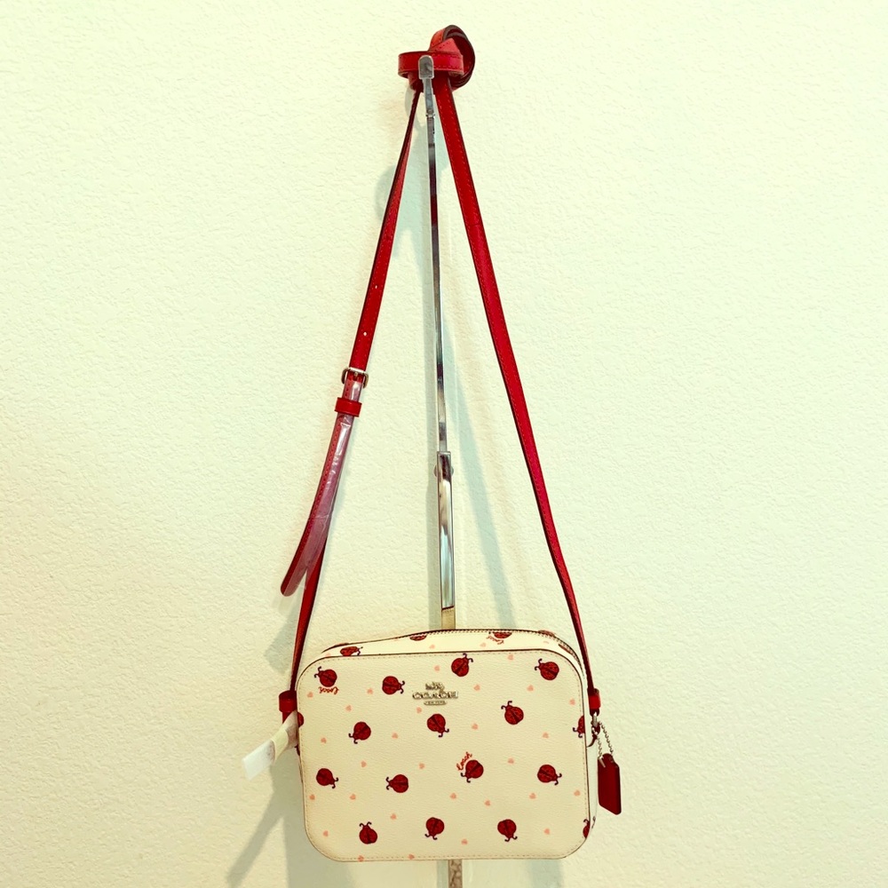 NEW! Coach ladybug mini camera bag